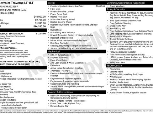 Used 2024 Chevrolet Traverse LT w/ Midnight/Sport Edition FWD image 30