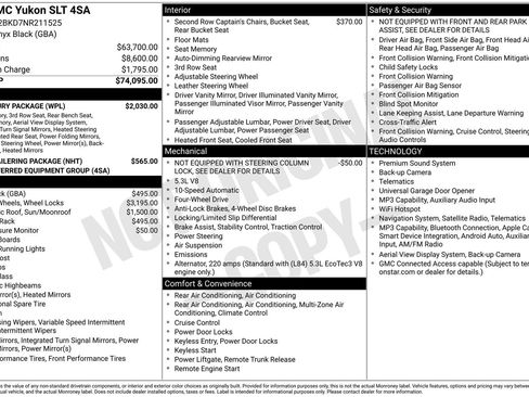 Used 2022 GMC Yukon SLT w/ SLT Luxury Package AWD/4WD image 25