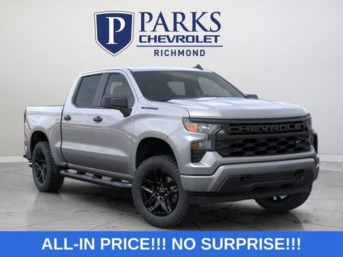 New 2026 Chevrolet Silverado 1500 Custom w/ Turbomax Blackout Package AWD/4WD image 2