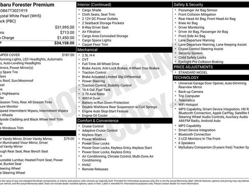 Certified 2026 Subaru Forester Premium AWD/4WD image 18