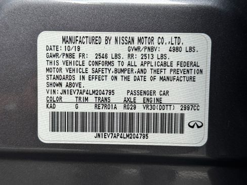 Used 2020 INFINITI Q50 Edition 30 w/ Cargo Package image 41