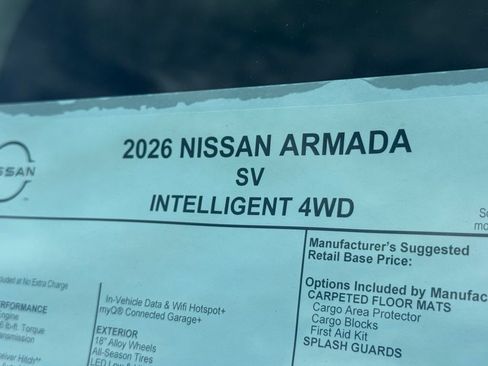 New 2026 Nissan Armada SV image 26