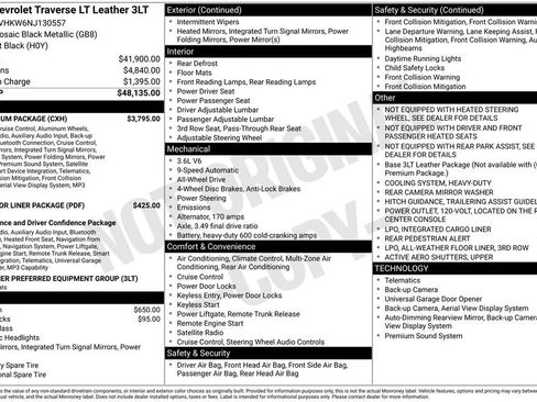 Used 2022 Chevrolet Traverse LT w/ LT Premium Package image 11