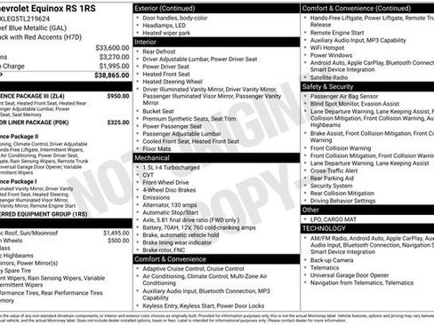 New 2026 Chevrolet Equinox RS w/ Convenience Package III FWD image 4