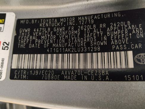 Used 2020 Toyota Camry SE FWD image 33