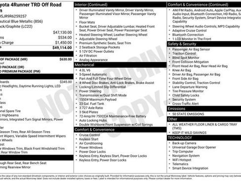 Used 2024 Toyota 4Runner TRD Off-Road Premium w/ Moonroof Package image 39