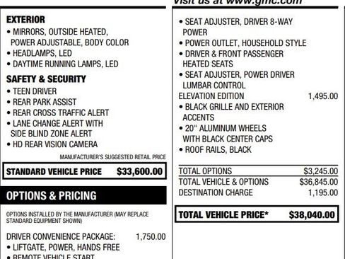 Used 2021 GMC Acadia SLE w/ Driver Convenience Package FWD image 5