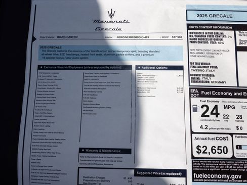New 2025 Maserati Grecale GT image 49
