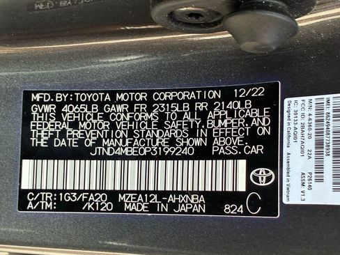 Used 2023 Toyota Corolla SE FWD image 32