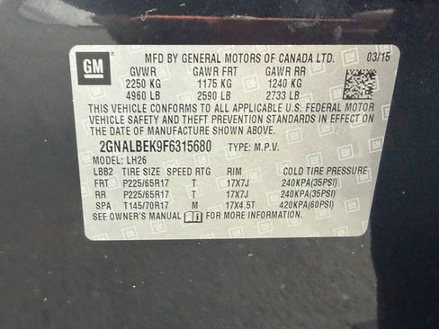 Used 2015 Chevrolet Equinox LT image 31