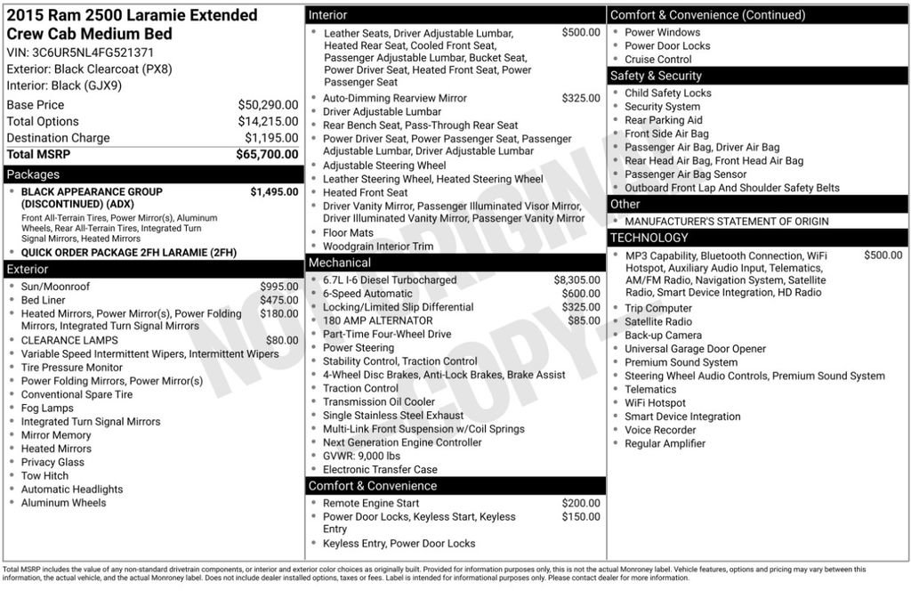 Used 2015 RAM 2500 Laramie AWD/4WD image 5