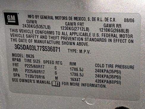 Used 2007 Buick Rendezvous CX image 48