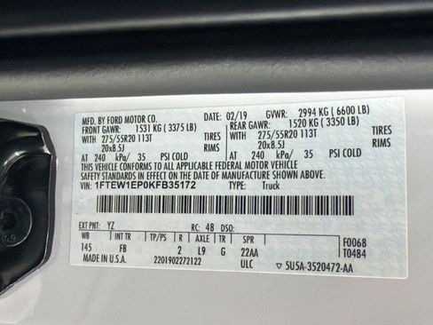 Used 2019 Ford F150 XLT w/ Equipment Group 302A Luxury AWD/4WD image 25