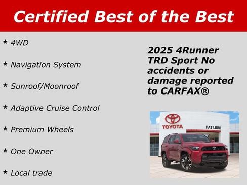 Used 2025 Toyota 4Runner TRD Sport AWD/4WD image 39