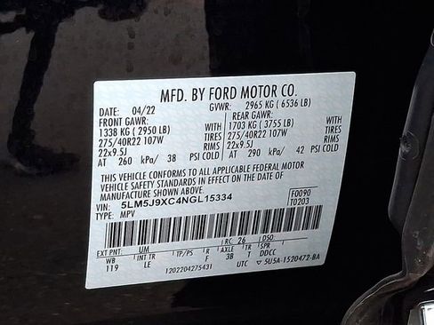 Used 2022 Lincoln Aviator Black Label w/ Class IV Trailer Tow Package image 29