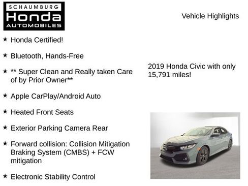 Used 2019 Honda Civic EX image 9