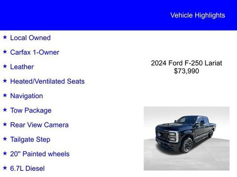 Used 2024 Ford F250 Lariat w/ Lariat Ultimate Package image 2