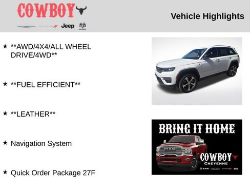 Used 2023 Jeep Grand Cherokee 4WD 4xe image 5