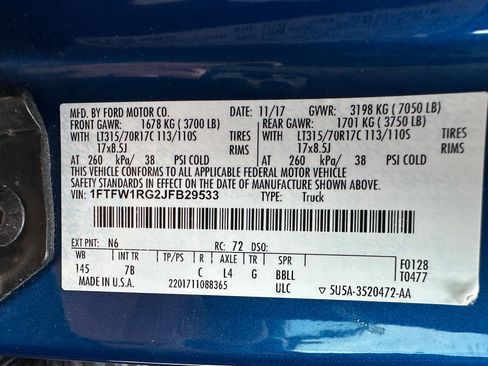 Used 2018 Ford F150 Raptor w/ Raptor Hood Graphics Package image 18