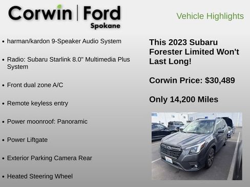 Used 2023 Subaru Forester Limited AWD/4WD image 6