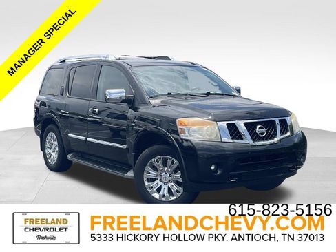Used 2015 Nissan Armada Platinum w/ 2nd Row Captain Seat Package AWD/4WD image 1