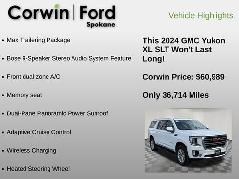 Used 2024 GMC Yukon XL SLT image 6