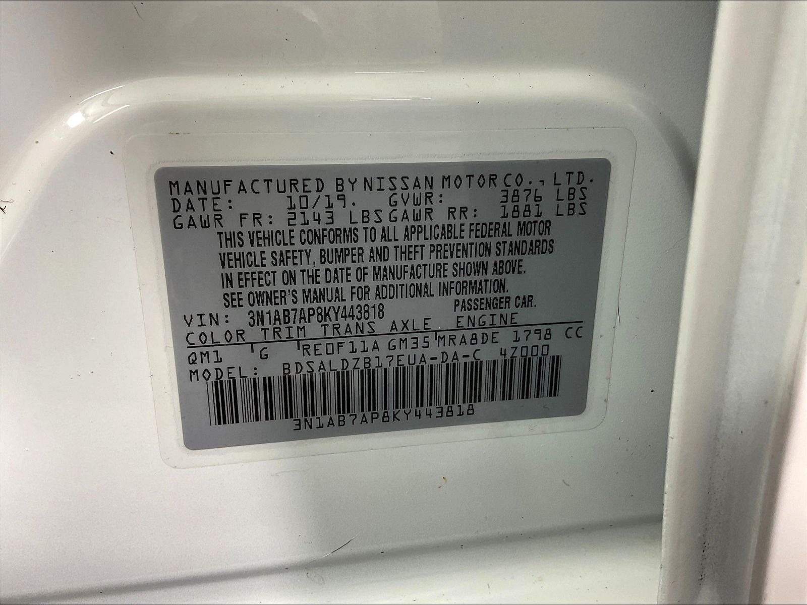 Used 2019 Nissan Sentra SV w/ Special Edition Package FWD image 19