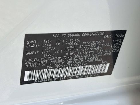 Certified 2026 Subaru Crosstrek 2.5i Wilderness AWD/4WD image 36