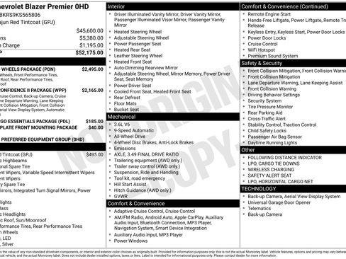 Used 2019 Chevrolet Blazer Premier w/ Sun and Wheels Package image 3