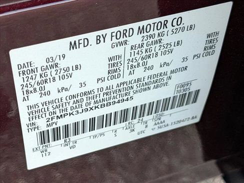 Used 2019 Ford Edge SEL w/ Equipment Group 201A FWD image 15