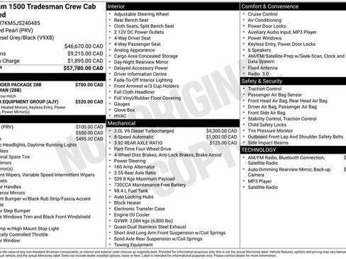 Used 2018 RAM 1500 Tradesman AWD/4WD image 7