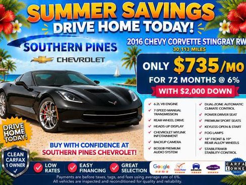 Used 2016 Chevrolet Corvette Stingray Coupe RWD image 5