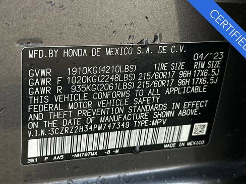 Certified 2023 Honda HR-V LX image 32