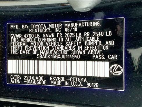 Used 2018 Lexus ES 350 w/ Accessory Package 2 image 37