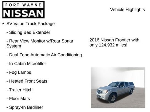 Used 2016 Nissan Frontier SV w/ SV Value Truck Package image 7