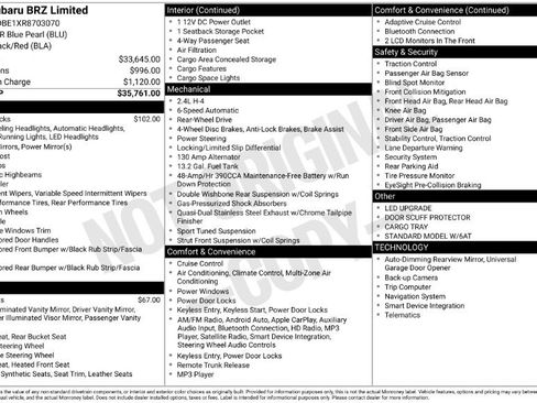 Used 2024 Subaru BRZ Limited image 2