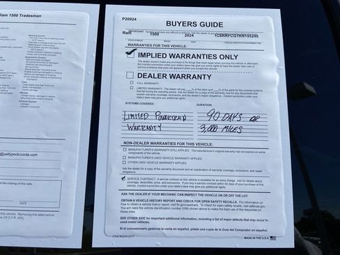 Used 2024 RAM 1500 Tradesman image 5