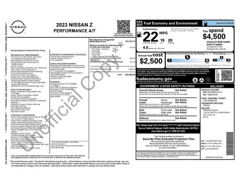 Certified 2023 Nissan Z Performance w/ Floor Mat Package (L93) image 40