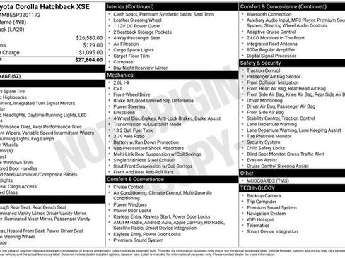 Used 2023 Toyota Corolla XSE image 35