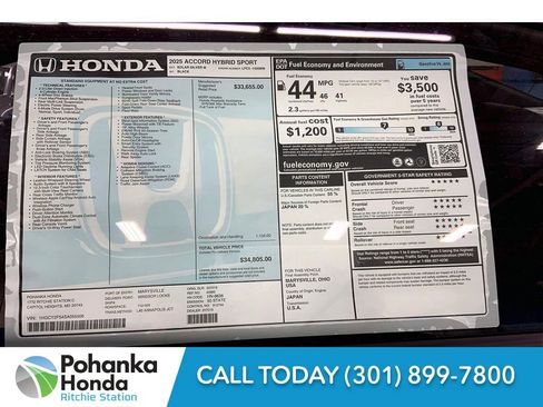 New 2025 Honda Accord Hybrid Sport image 23