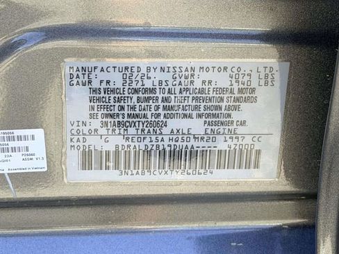 New 2026 Nissan Sentra SV w/ Floor Mat Package FWD image 25