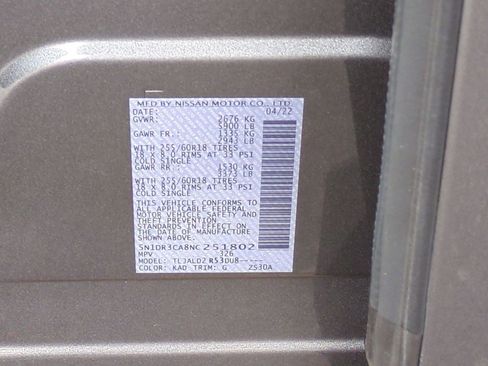 Certified 2022 Nissan Pathfinder SL w/ Lighting Package (N92) image 29