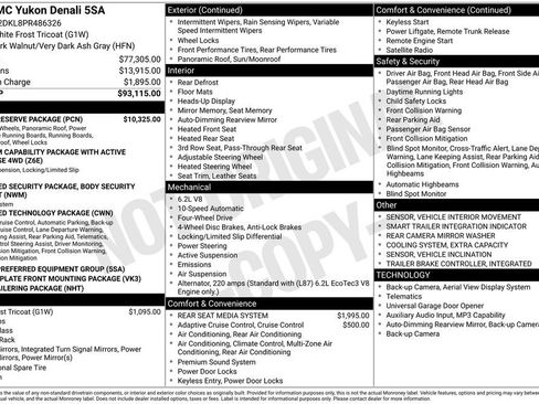 Certified 2023 GMC Yukon Denali w/ Denali Reserve Package image 2