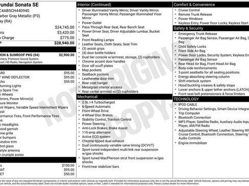 Used 2012 Hyundai Sonata SE w/ Navigation & Sunroof Pkg FWD image 31