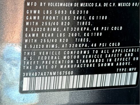 Used 2022 Volkswagen Tiguan SEL R-Line AWD/4WD image 25