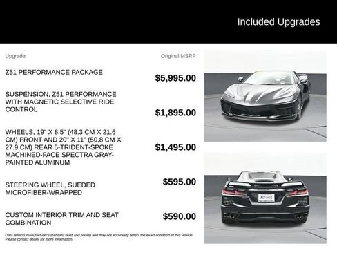 Used 2021 Chevrolet Corvette Stingray Premium Conv w/ Z51 Performance Package RWD image 9