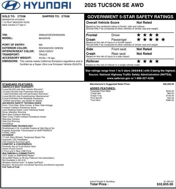 Used 2025 Hyundai Tucson SE AWD/4WD image 5