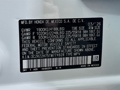 New 2026 Honda HR-V EX-L image 31