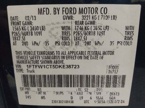Used 2013 Ford F150 XLT w/ XLT Chrome Pkg RWD image 33
