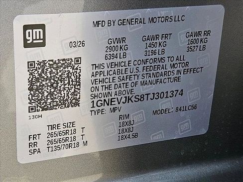 New 2026 Chevrolet Traverse Z71 w/ Enhanced Driving Package AWD/4WD image 18